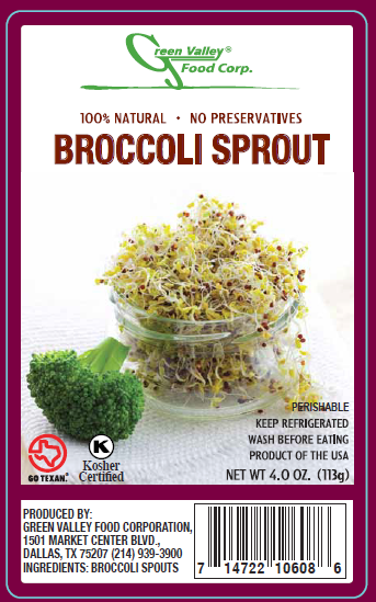 Green Valley Food Corp. BROCCOLI SPROUTS