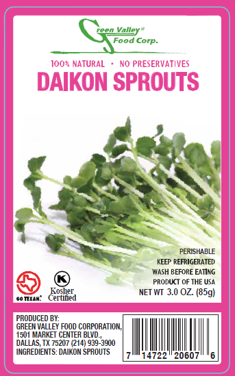 Green Valley Food Corp. DAIKON SPROUTS