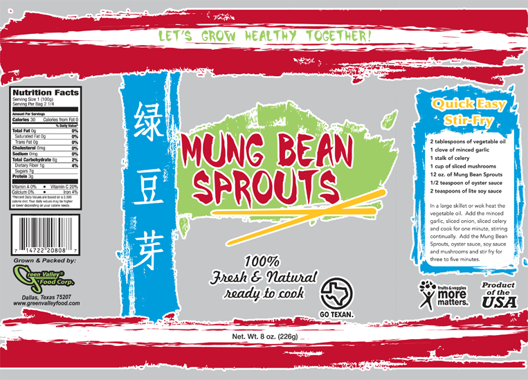 Green Valley Food Corp. MUNG BEAN SPROUTS