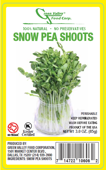 Green Valley Food Corp. SNOW PEA SHOOTS