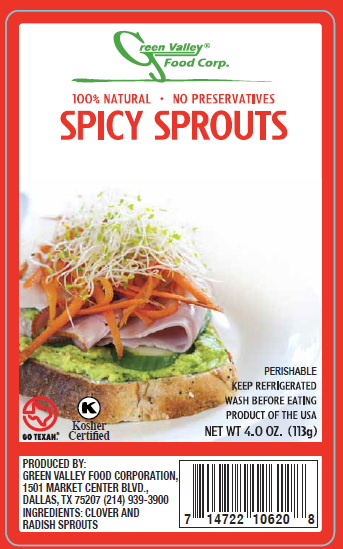 Green Valley Food Corp. SPICY SPROUTS